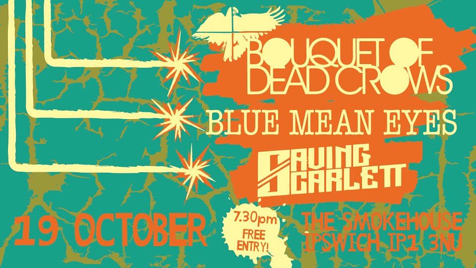Want to watch live music but saving money for Xmas?!.......never fear we have got you covered! 
19th October <a href="/thesmokehouseuk/">thesmokehouseuk</a>  with <a href="/saving_scarlett/">Saving Scarlett</a> <a href="/bluemeaneyes/">Blue Mean Eyes</a> &amp; <a href="/deadcrowmusic/">Bouquet of DeadCrows</a> FREE ENTRY!! #yourwelcome #freeentry #freemusic