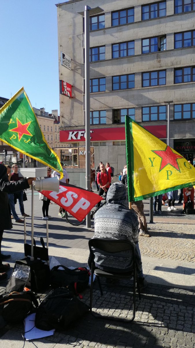 EveliZin's tweet image. #Rojava #SafeRojava #BijiKurdistan #bijirojava #BijiYPG #Poland #Wroclaw #StopErdogan