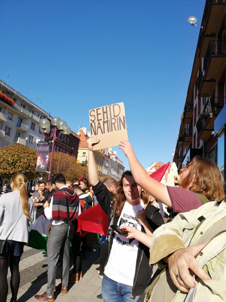 EveliZin's tweet image. #Rojava #SafeRojava #BijiKurdistan #bijirojava #BijiYPG #Poland #Wroclaw #StopErdogan