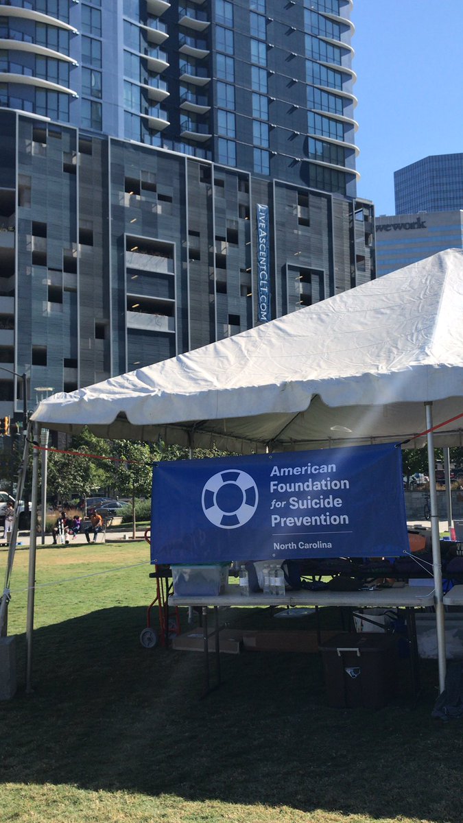 Thanks to all of our wonderful volunteers who came out bright and early to help set up the event! You rock! #outofthedarkness #afsp #stopsuicide