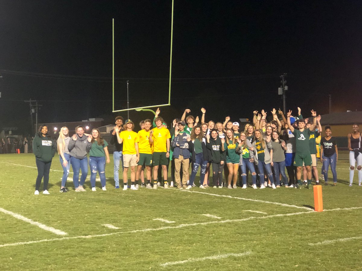 Our Cambridge AICE students were recognized at last night’s football game. These hard-working 9th and 10th grade students are completing college-level coursework in our rigorous AICE courses! And...they are full of school spirit!!!