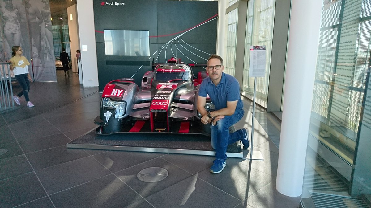 LFrommig's tweet photo. Audi R18 (2016). Photos were taken at the Audi Museum in Ingolstadt. It's worth a visit!! I could inspect some details like the design of the front diffuser. From the sidepods you could see the F1-style splitter and the deflector shields.
#audir18 #lmp1 #audi #lemans #audimuseum https://t.co/edHvFTFDL5