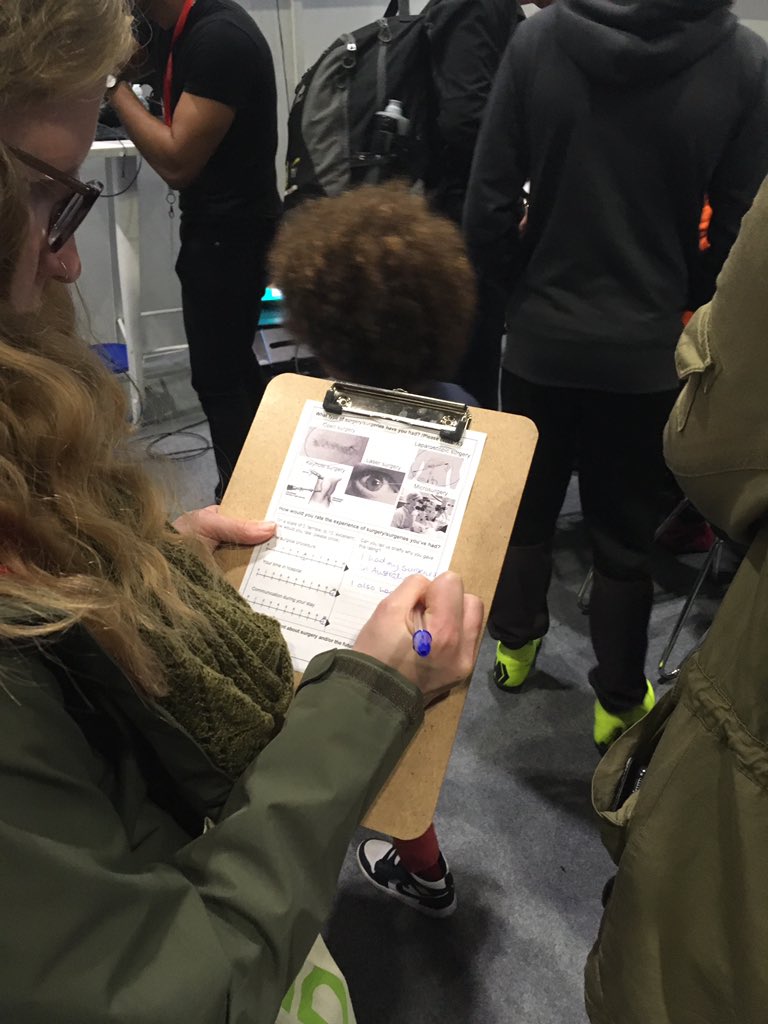 KingsImaging's tweet photo. Filling out our fantastic patient information sheets - guests showing where they’ve had surgery, their experience and what they wish for the future of healthcare. #SmartSurgery #NSLive2019 https://t.co/RM3VVl5tjp