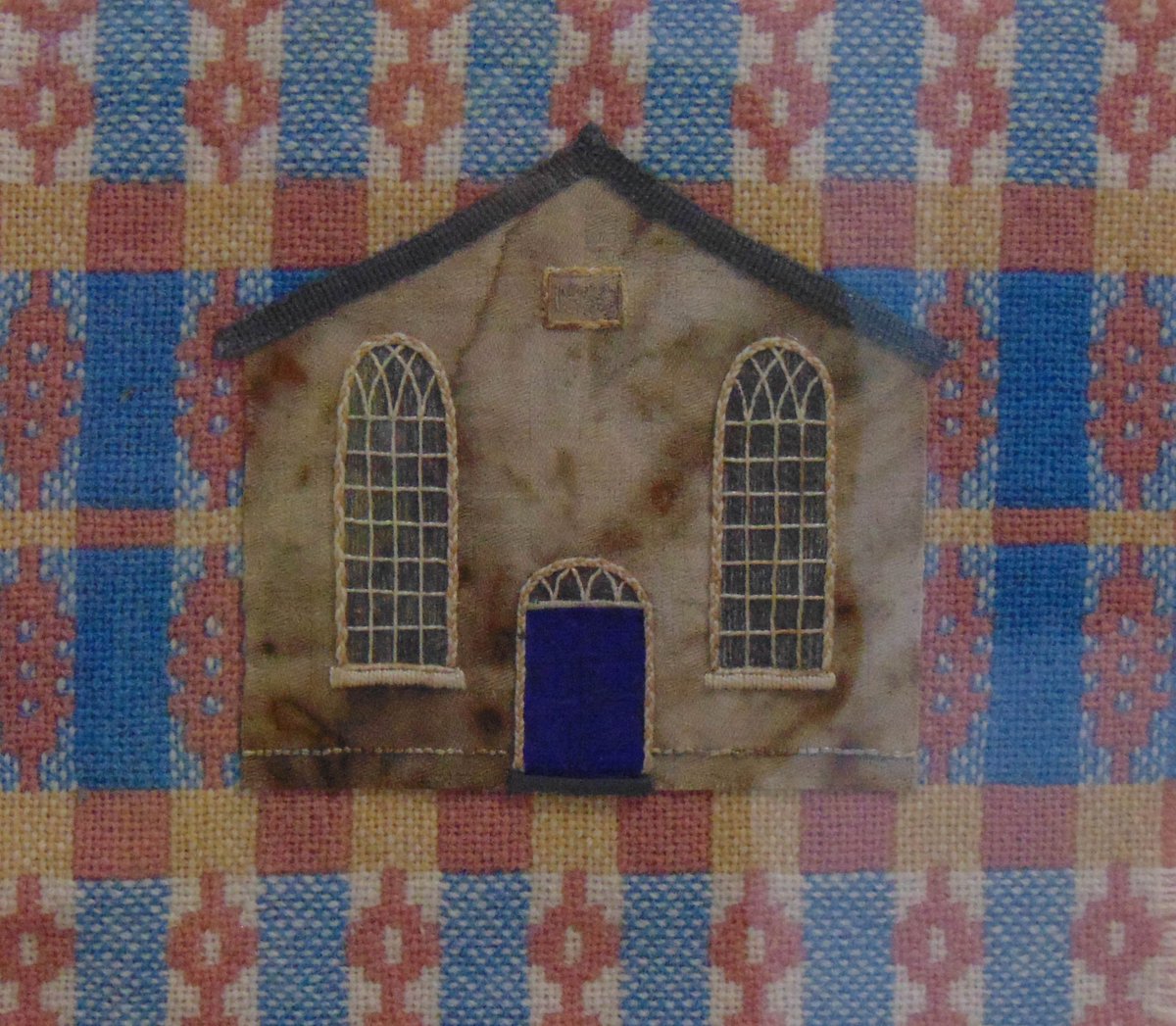 MakersWales's tweet photo. Have you been in to see our new Wool Works exhibition yet? These Welsh Chapel samplers by guild member Susan Smith, using applique, stitch and Welsh Wool have been made specially for the exhibition. #woolworks #welshwool #internationalexhibition #heritagecrafts #VisitCardiff #MaP https://t.co/dT5FGsVhft