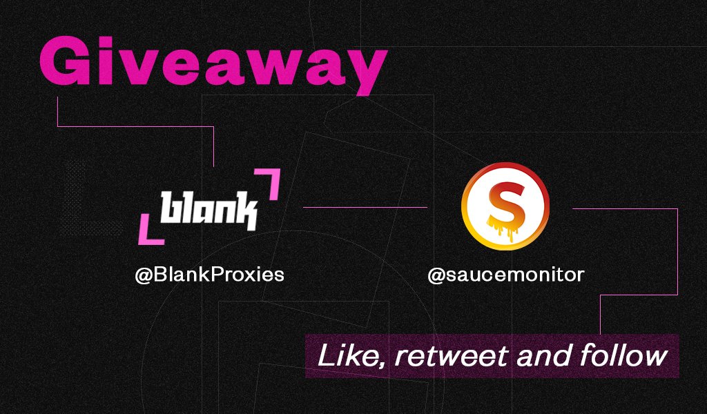 BlankProxies's tweet photo. ⚡️ FLASH GIVEAWAY ⚡️ 

5x 2GB Premium Residential Data Plans 
1x 1 Month in @saucemonitor 

To enter:
- Follow @BlankProxies &amp; @saucemonitor✅
- Like, Retweet, Tag the familia!❤️🥳

Winners drawn in 30 minutes!!😈

LET’S GOO! https://t.co/5V5mYFIYy2