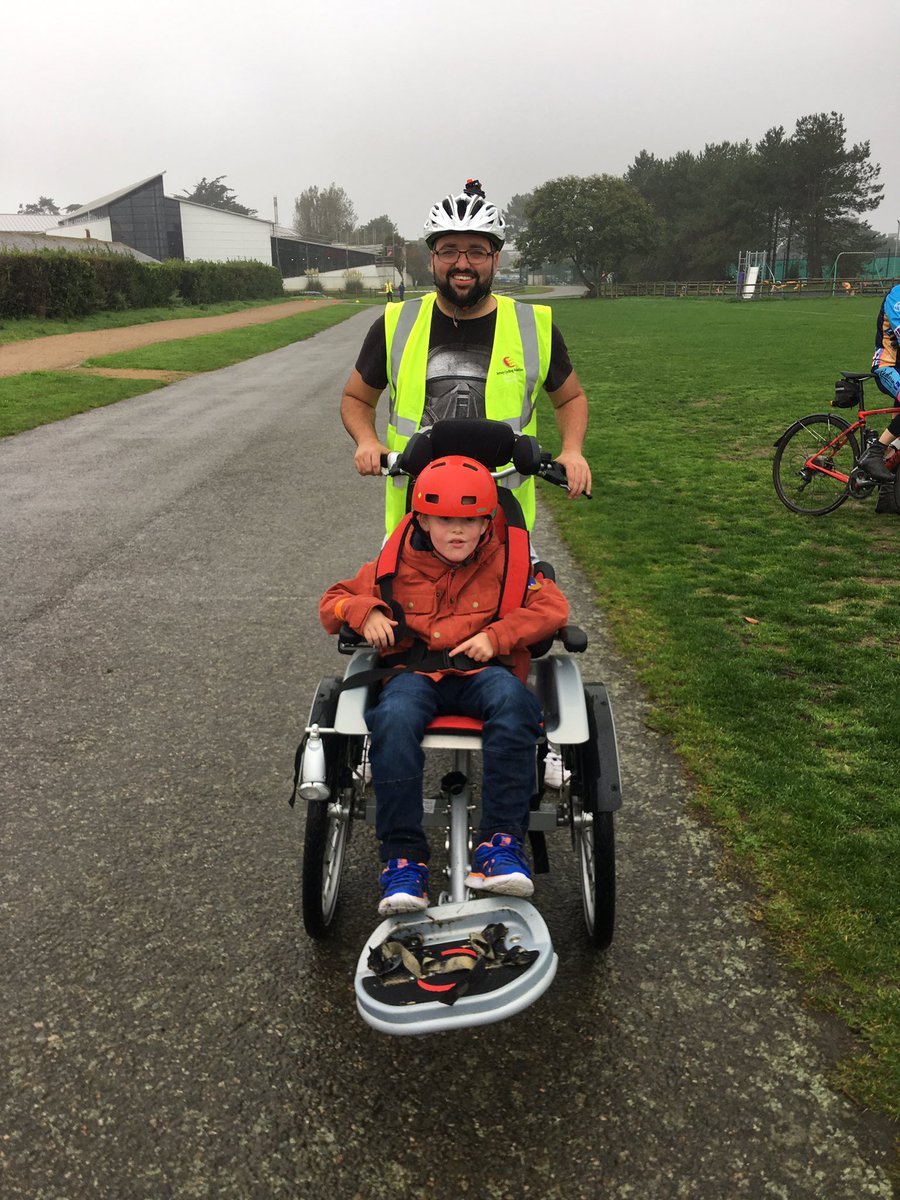 Today was simply amazing.  Wheels for All Festival was so well attended despite the rain.  So many smiles and cheers of excitement.  We must have a centre here in Jersey so the fundraising campaigns begins.  #trulyinspired <a href="/JerseySport/">Jersey Sport</a> @cdegw