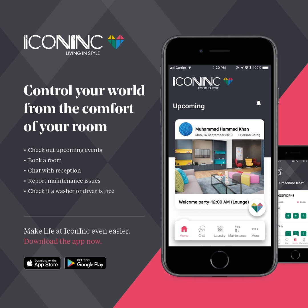 iconinc_uk's tweet photo. The game changing app from IconInc. is now LIVE! Control your world from the comfort of your room. Make life at Icon Inc even easier. Download the app now. #app #apps #iconincapp #luxestudent #luxurystudentliving #studentaccomodation #liveinluxury #iconinc #livelikeanicon https://t.co/rnutFc5xlf