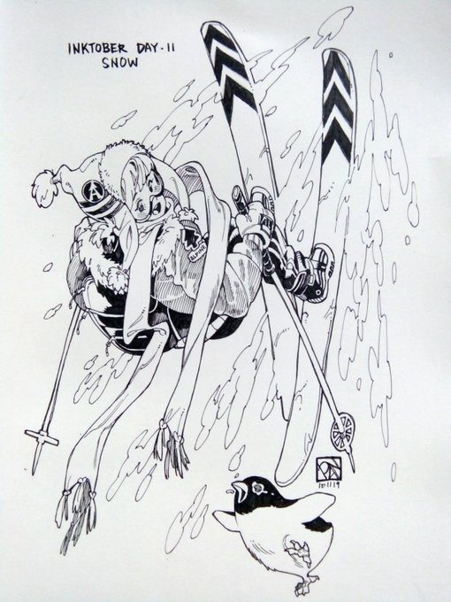 #Inktober2019 Day 11: Snow
Sorry for the late upload !! I'm working on another project for the meantime, but I'll try my best to catch up ~ 