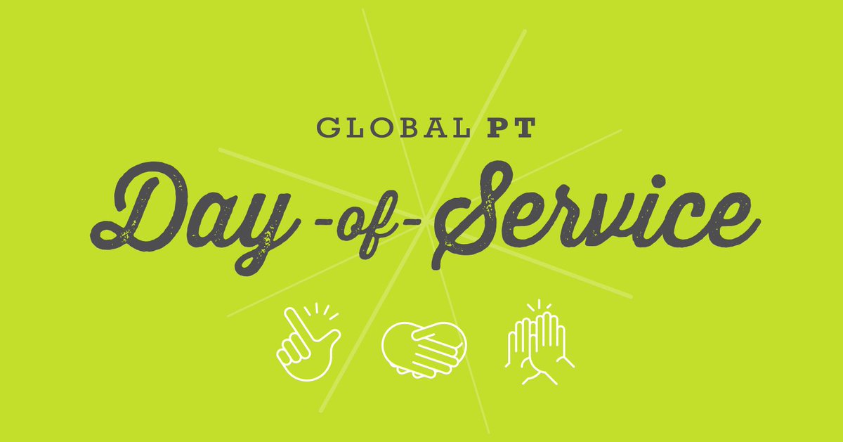ProActiveAZ's tweet photo. Today, Oct. 12, is Global PT Day Of Service. What are you doing today to better your community? Learn more about what this day represents at https://t.co/uD8IF9IfYV @PTDayofService #WeAreProActive #PTDOS https://t.co/NOsFhbS2yB
