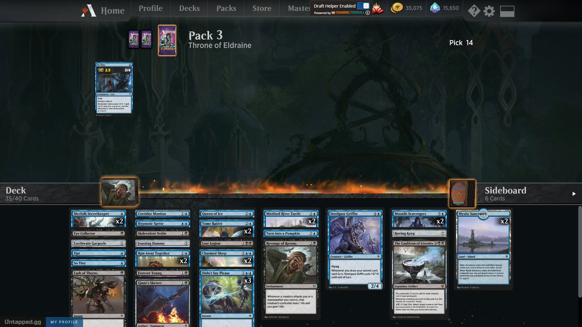 donralz's tweet photo. The Pack 3/Pick 14 when you realize that the Arena bots are definitely broken... 
@Marshall_LR 
@lsv https://t.co/e4xgt5V2NO