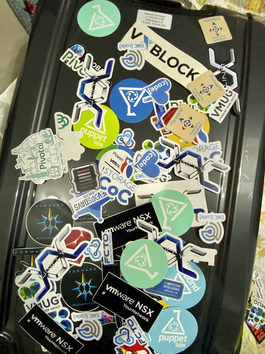 Three weekend international trip meant a new suitcase. New suitcase means new sticker canvas.