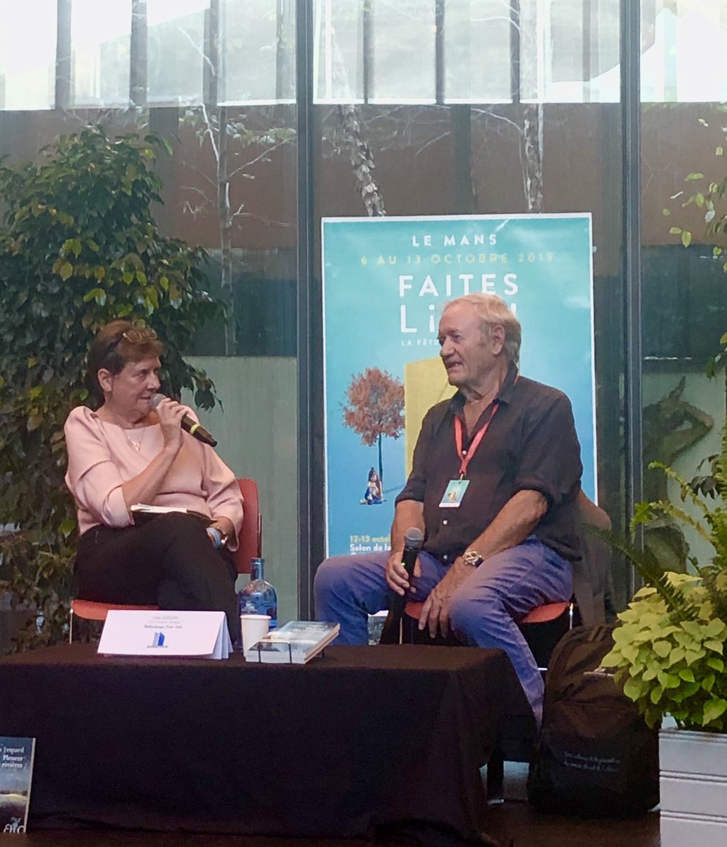 #faiteslire @25eheuredulivre @mavillelemans avec Alain Jaspard pour Pleurer des rivières aux Éditions Eloïse d’Ormesson, prix @CBPT72. Une histoire de vie, de gitans et de truands, de gentils et d’autres un peu moins, qui fait résonner les débats actuels avec humour et profondeur