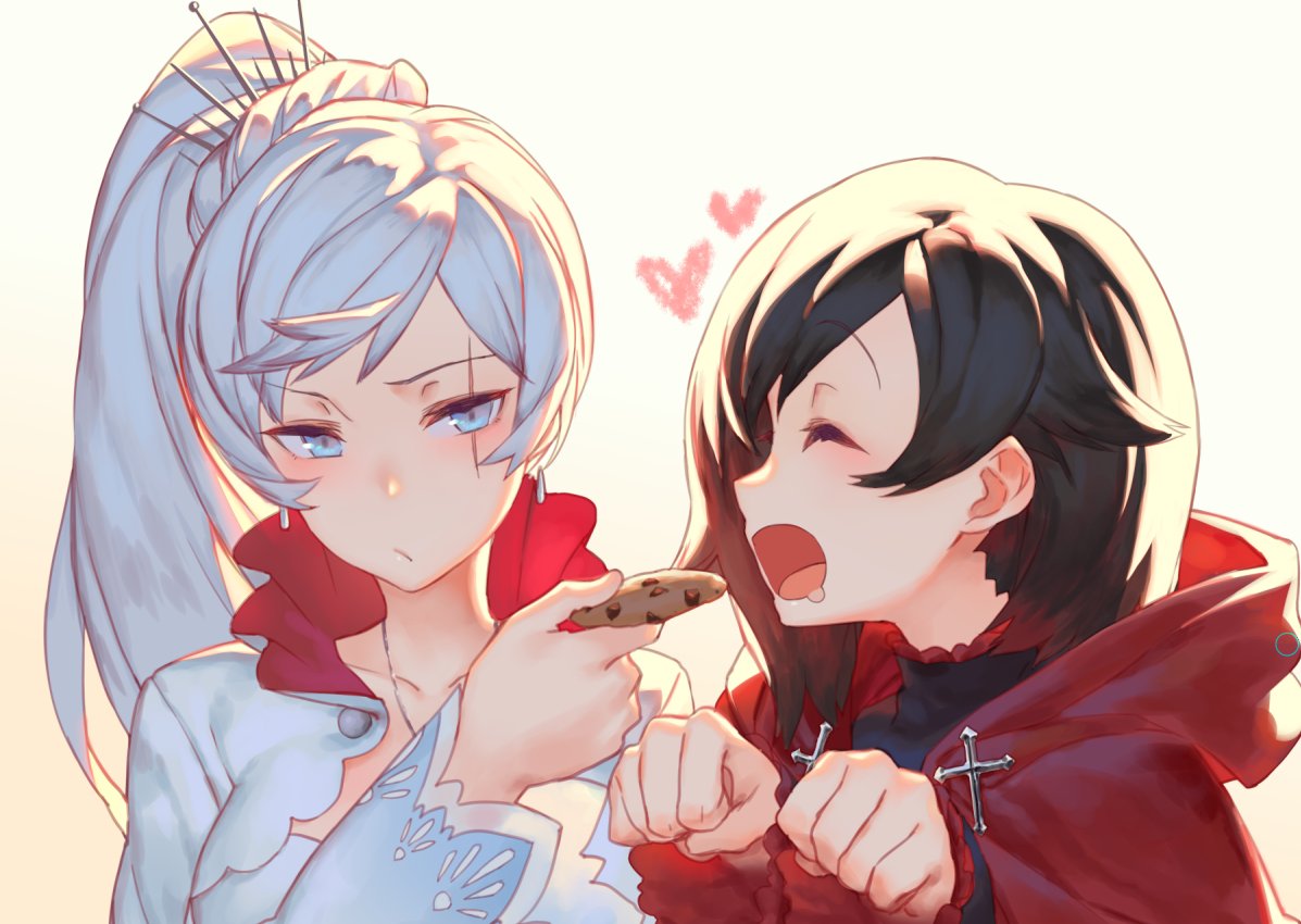 ❝Oh Weiss~ Youd didn't have tooo your the best!!❞
#WhiteRose #RwbyRp #SoFluff
Ruby would say with absolutely adoration as she giggled opening her mouth and taking the cookie from Weiss hands as she makes a little bark like zwei for the giggles.