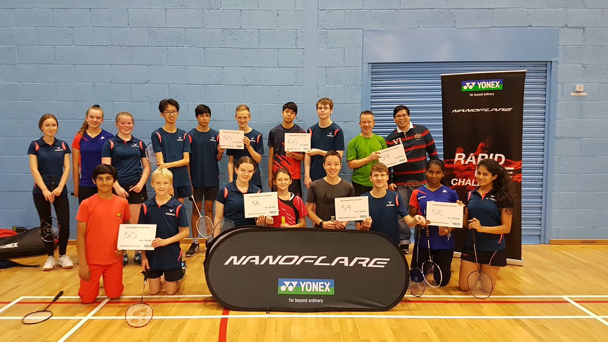 FastStepAcademy's tweet photo. Very proud of the gang at #HildenbroughBCJuniors taking on #RapidFireChallenge #NANOFLARE #Yonex_badminton with @FastStepAcademy. It's brilliant guys and next time, over 70 hits? And smile a little more 😉💥💥😊 https://t.co/hYC4PnAjtj