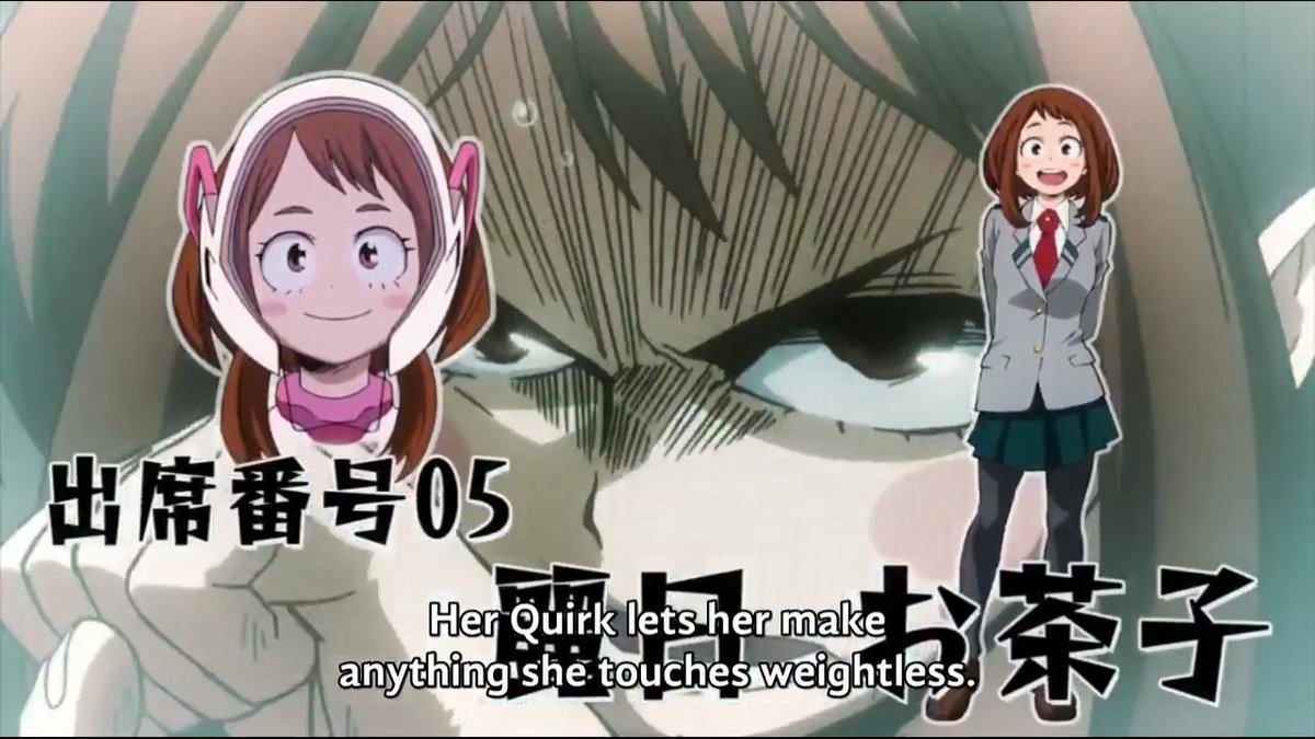 Haaa they really had to introduce her with her fight with Bakugou in the bg right? 