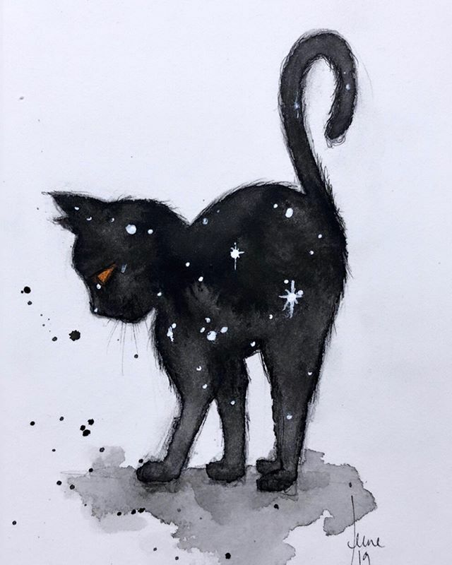Cosmic kitten ... inktober of the day :) and a warm welcome to my new patron : Ariane M. 🥰🥰🥰
Thank you so much for joining me :) #inktober #inktober2019 #ink #drawing #kitten #art #cat #catsofinstagram #fosterkittensofinstagram #cute #black #beauty #… ift.tt/33qZP66