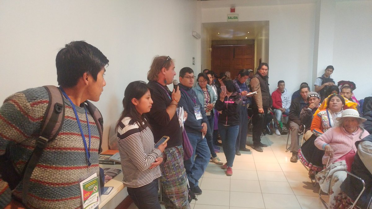 Encuentro_Cusco's tweet photo. #EICICUSCO2019: "Los #PueblosIndígenas debemos empezar a identificarnos ante el mundo como estado-nación". Gaizka Herran del País Vasco. https://t.co/o4g0oyDCh5
