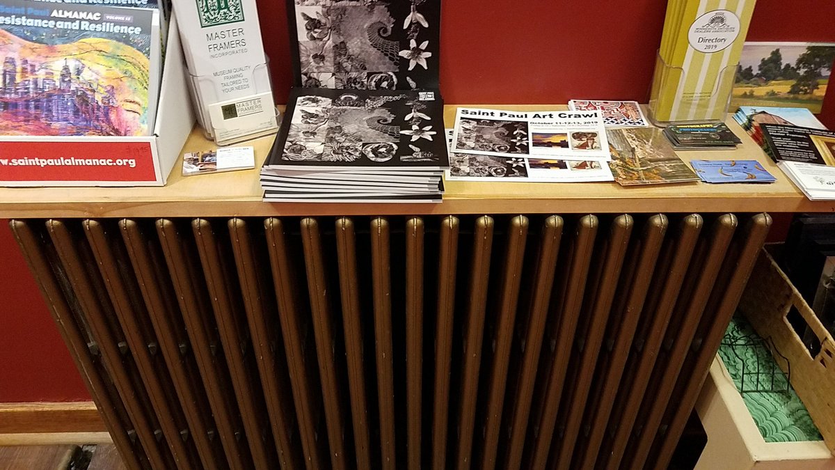 The radiators at Master Framers are busy throwing out the heat! #ARTCRAWL