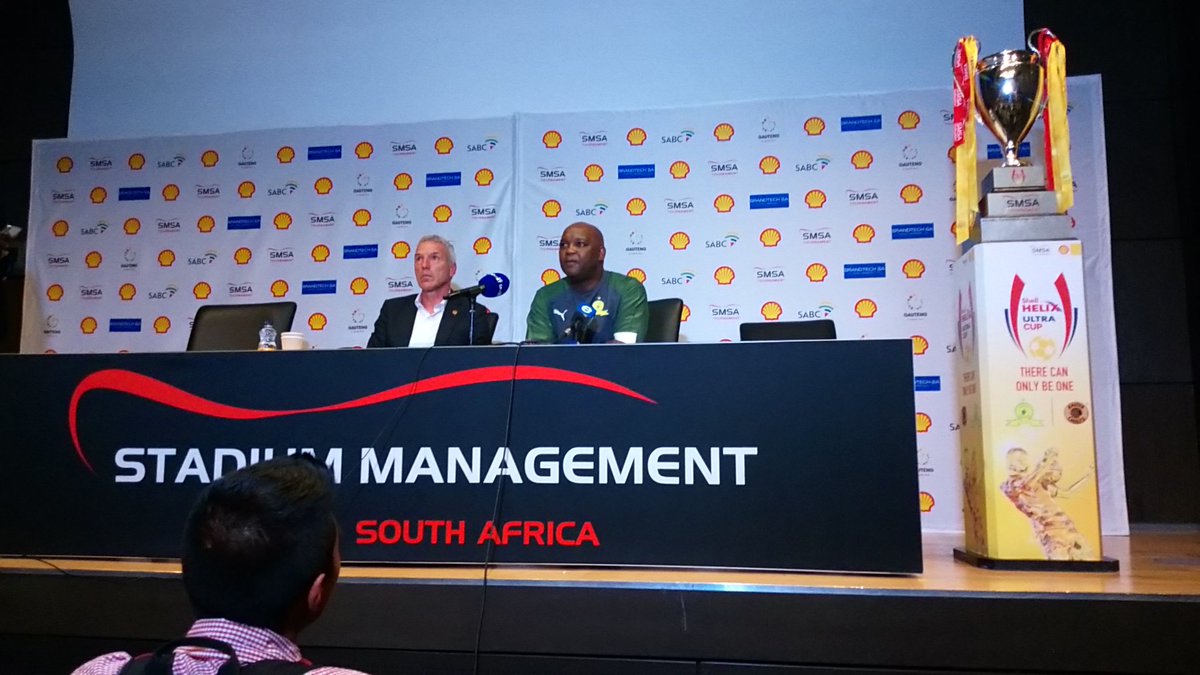 Sundowns coach, Pitso Mosimane gave us an update on Oupa Manyisa's achilles injury, said he might be out for the season. #ShellHelixUltraCup #ThereCanOnlyBeOne