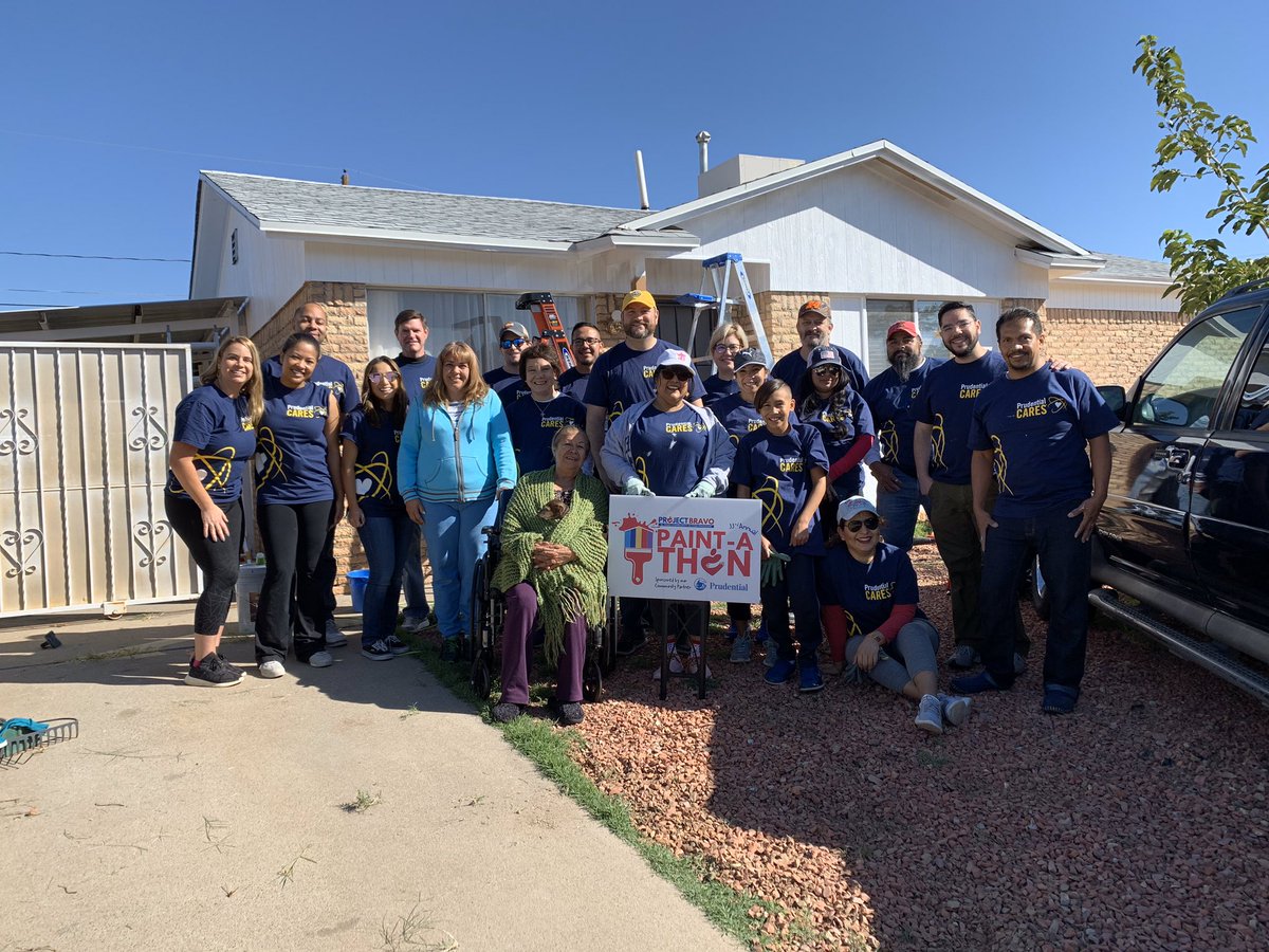 Thank you to @abc7breaking for covering our 33rd Annual Paint-A-Thon. Over 250 volunteers are painting 15 homes of low-income, elderly, and people with disabilities. It’s always a great way to start your Saturday giving back to the community. #projectbravoep #prucares #kvia