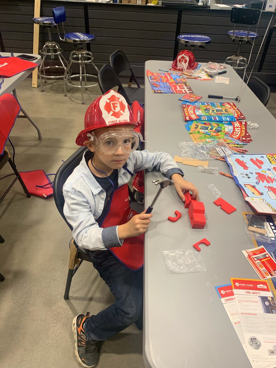Fire safety day at the Lowe’s of Eatontown today!!! Thank you to the Eatontown fire company for coming out and helping us promote fire safety to the community!