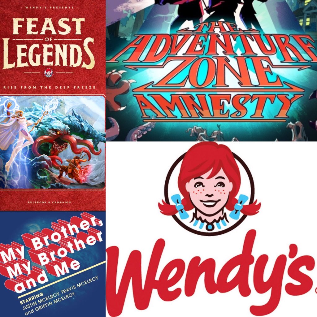 robertldavis5's tweet photo. Day 3 of asking @Wendys to SPONSOR @JustinMcElroy @travismcelroy @griffinmcelroy &amp; @DocCurm to play #FeastOfLegends on the @TheZoneCast. This is the first official #MunchSquad X #thezonecast crossover... #TheMunchZone https://t.co/8CL22B37h3