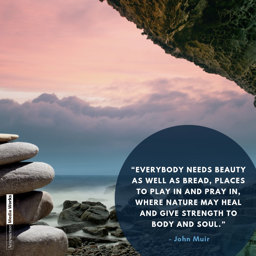 goldenmonkeyacu's tweet photo. #JohnMuir #Nature #WisdomQuotes #rockstacks #sunset #IntoTheForestIGo https://t.co/e8ZB76xtkP