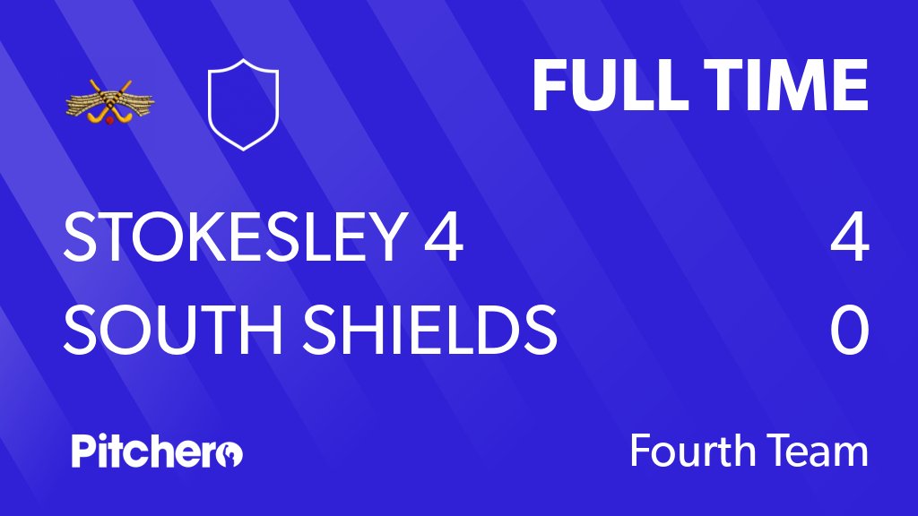 StokesleyHockey's tweet photo. FULL TIME: Stokesley 4 4 - 0 South Shields
#STOSOU #Pitchero
https://t.co/o4ErSHkV4z https://t.co/VXjwIPEOe5