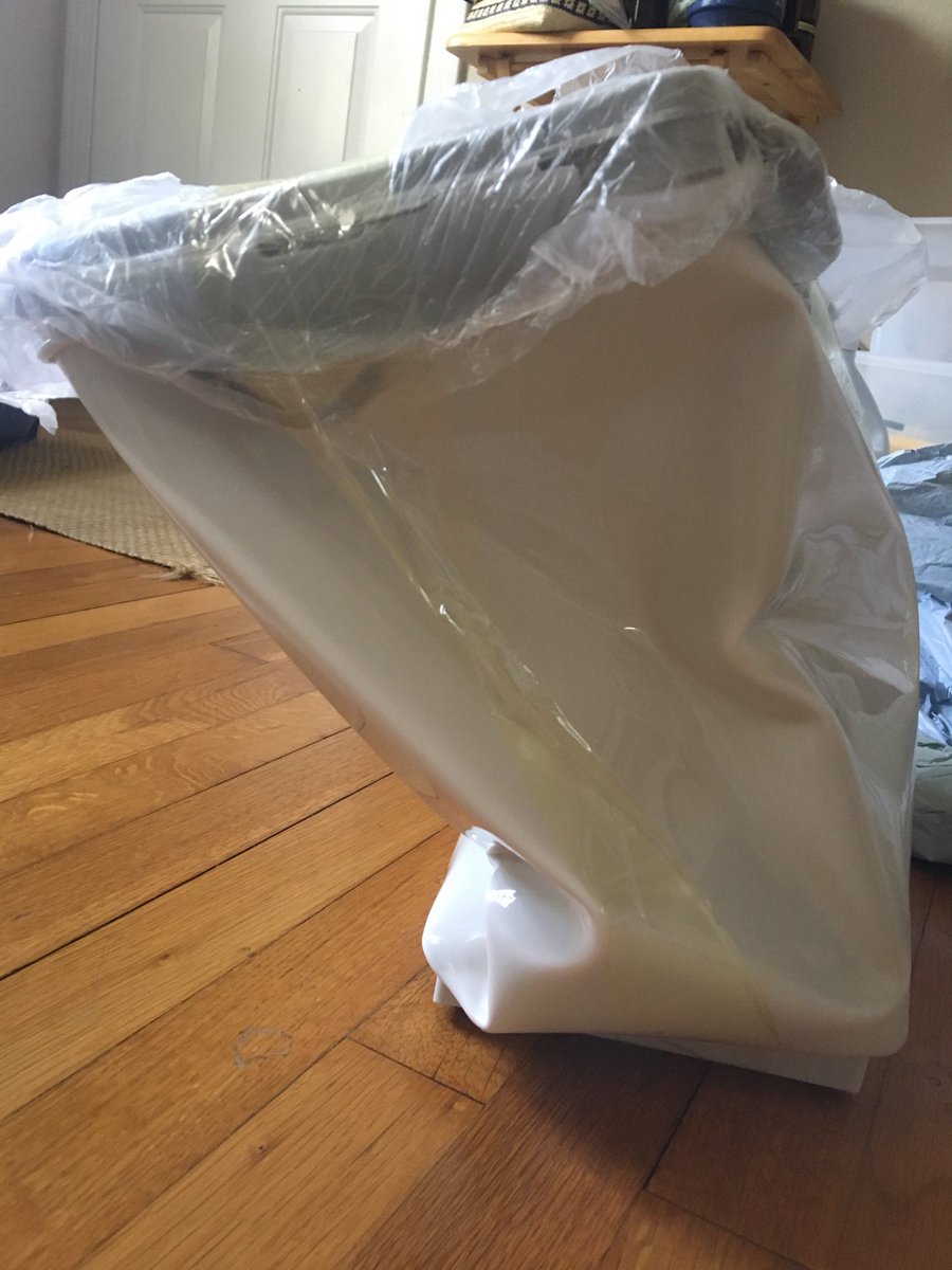 When you order something from <a href="/Amazon/">Amazon</a> and they ship it overseas in a plastic bag. This was originally a plastic rectangle. #shippingfail #amazon