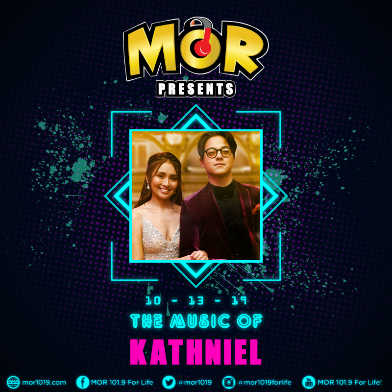 MORentPH's tweet photo. Isang oras mong mapapakinggan ang mga musikang tumatak na sa ating mga puso, lalo na sa mga #KathNiel fans! As #MORPresents: The Music of KathNiel!
Twitter party ulit tayo kasama si @mor1019kisses mamayang 11 AM, gamit ang ating official hashtag #MORPresentsKathNiel! https://t.co/Per2nUZnLf