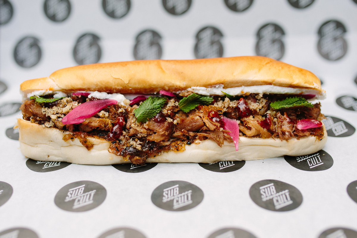 restaurant_1251's tweet photo. Any sandwich fans... James has teamed up with the guys over at Sub Cult with a new Goat sub called Billy the Kid...Slow Braised Goat Shoulder, Scotch Bonnet Jam, Goats Curd and Mint. Coming soon... #goat #scotchbonnet #sub #sandwich #streetfood #food #foodie #foodie @subcultsubs https://t.co/v7tIhKtDbB