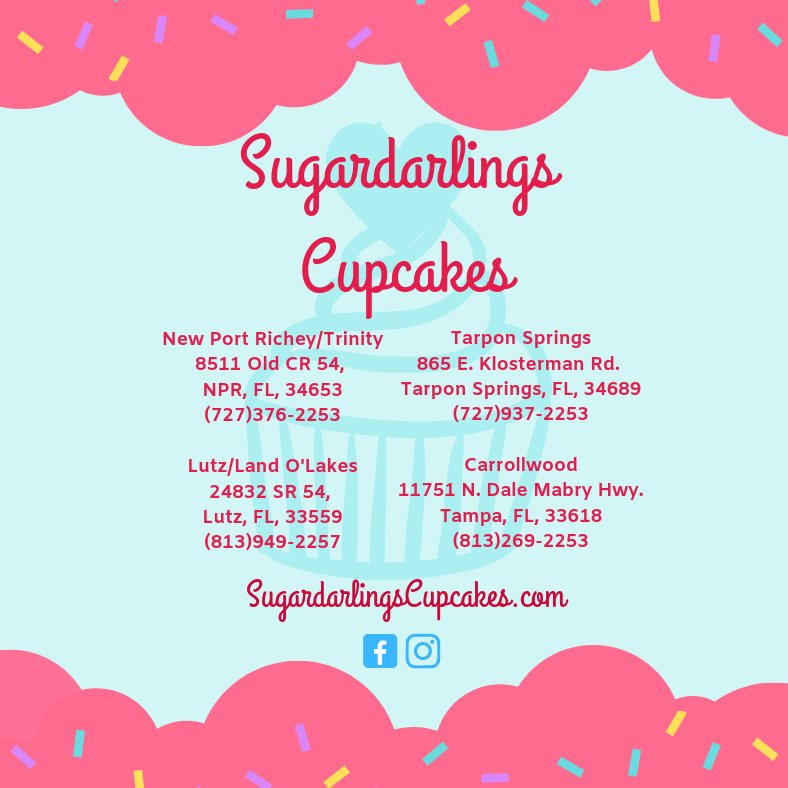 Some of this week's flavors...

#cupcakes #weekendvibes #sweets #SaturdayVibes #PumpkinSpice #BrownSugarBourbon #cannoli #TampaBayFL #Lutz #NewPortRichey #TarponSprings