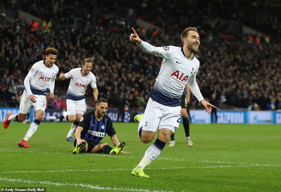35 Spurs 1-0 Inter Milan Another must win  @ChampionsLeague fixture and it came at the last against a very tough Inter side.  @ChrisEriksen8 hit the winner on the 80 minute and Wembley erupted (Yes, that really happened).