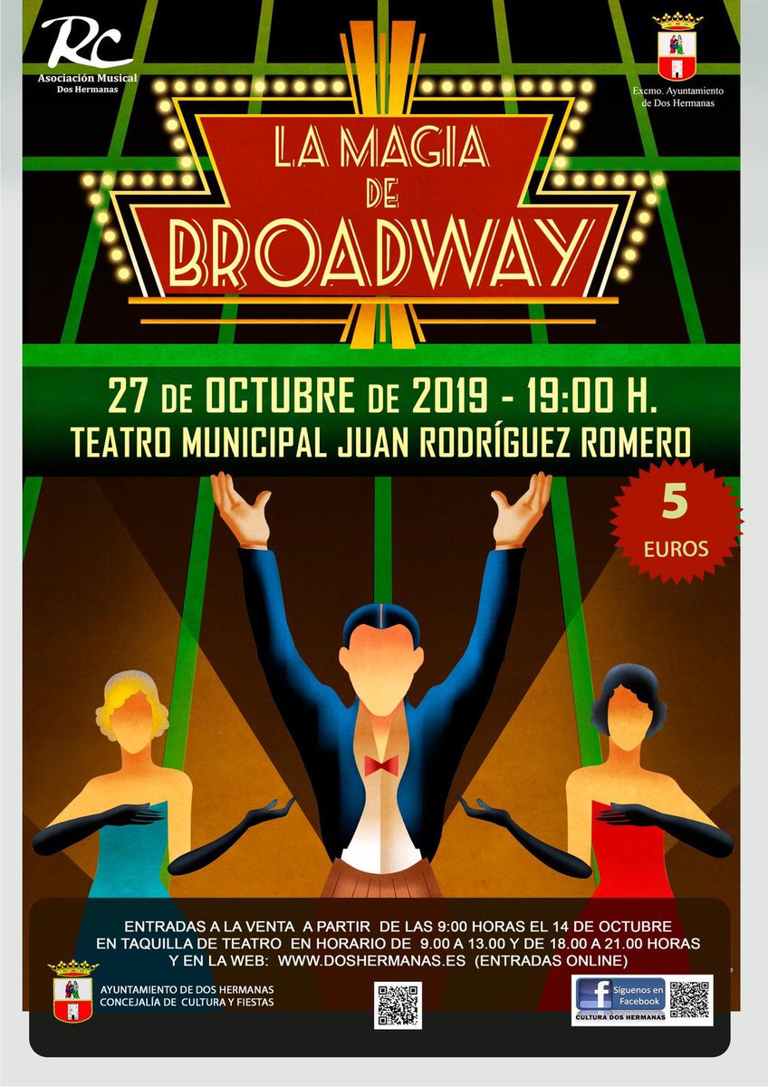 AsocMusicalRC's tweet photo. Después de dos meses de fuertes ensayos estamos ultimando los preparativos de nuestro concierto, La Magia de Broadway, cuyas entradas saldrán a la venta este próximo lunes 14. 

👉 ¿Te lo vas a perder? Más información en el cartel 👈 https://t.co/yx1lOE57AQ