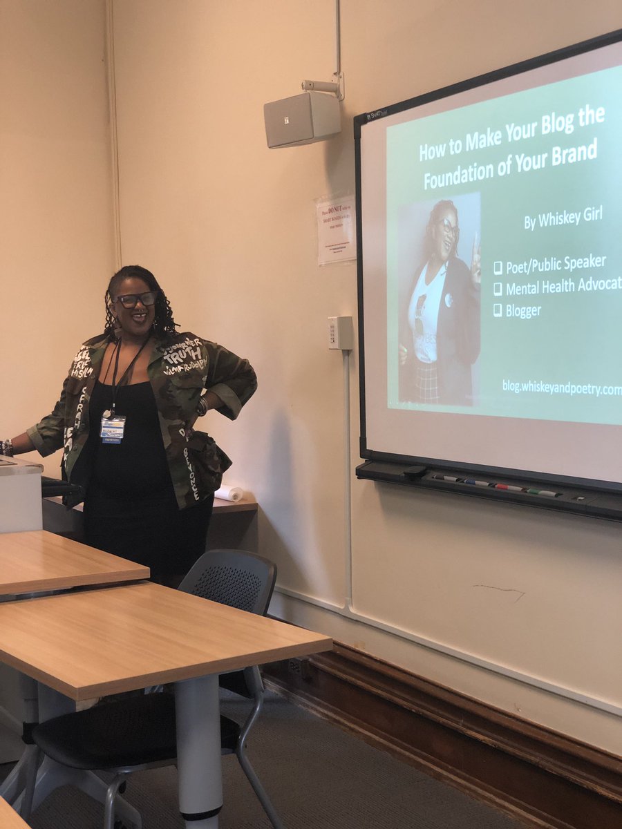 Impact_Write's tweet photo. Checking out @whiskeygirldc ‘s presentation here at @BloggerWeek . She’s teaching folks: “How to Make Your Blog the Foundation of Your Brand” #BloggerWeek #WGBNetwork https://t.co/pwElkQnyfg