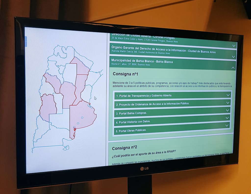 Participé del IX Encuentro de la Red Federal de Acceso a la Información Pública y presentamos el avance del mapa de políticas de acceso de los miembros de la Red