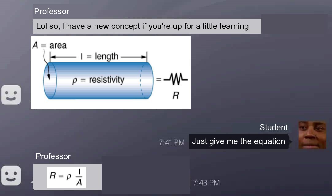 JakiRobinson's tweet image. Saw this on Reddit 😂 &quot;Physics classes be like...&quot; #physics2