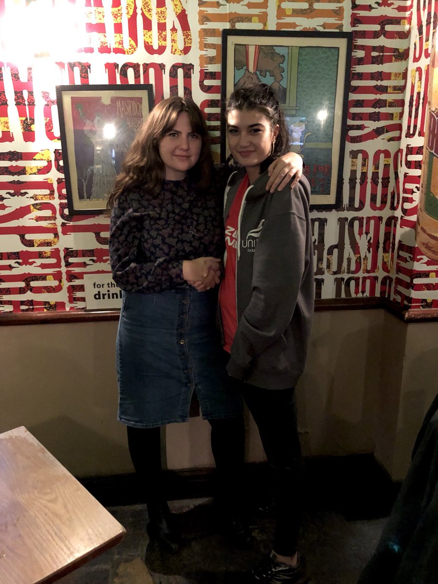 NWYoungLab's tweet image. Our new chair @LotteBoumelha and returning secretary @srcdoyle. Here’s to socialism and peace here and internationally. If you’re a chair of a Labour society in the North West then get in touch, the end of an undemocratic Labour students organisation brings new opportunities. 🤝
