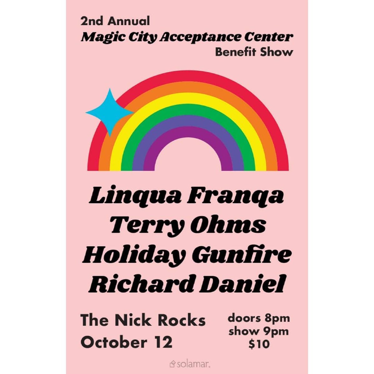 Hey everyone! We are super excited to be joining these other bands tonight at <a href="/TheNickBham/">The Nick Rocks</a> . Cmon out tonight for a great cause for the LGBTQ community. Cya there!