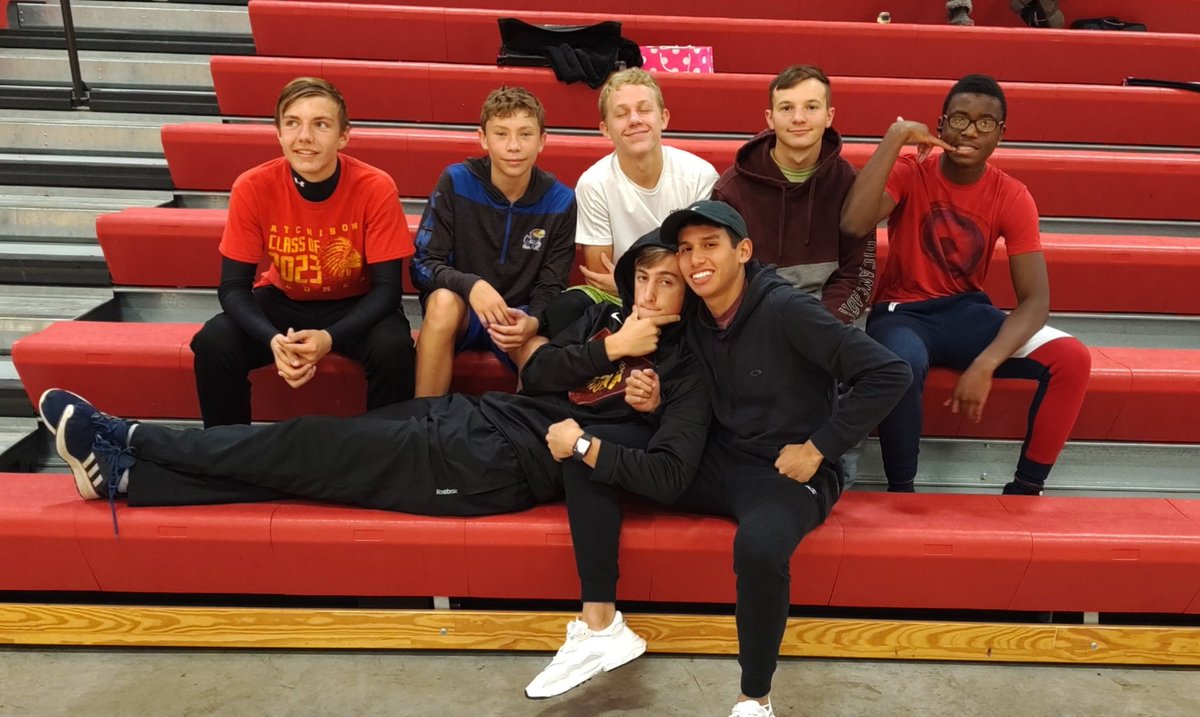 AtchisonSoccer's tweet photo. Frosty practice this morning at 8, now supporting Lady Red Volleyball at their home tournament #WeAre409 https://t.co/GGUEddArYC