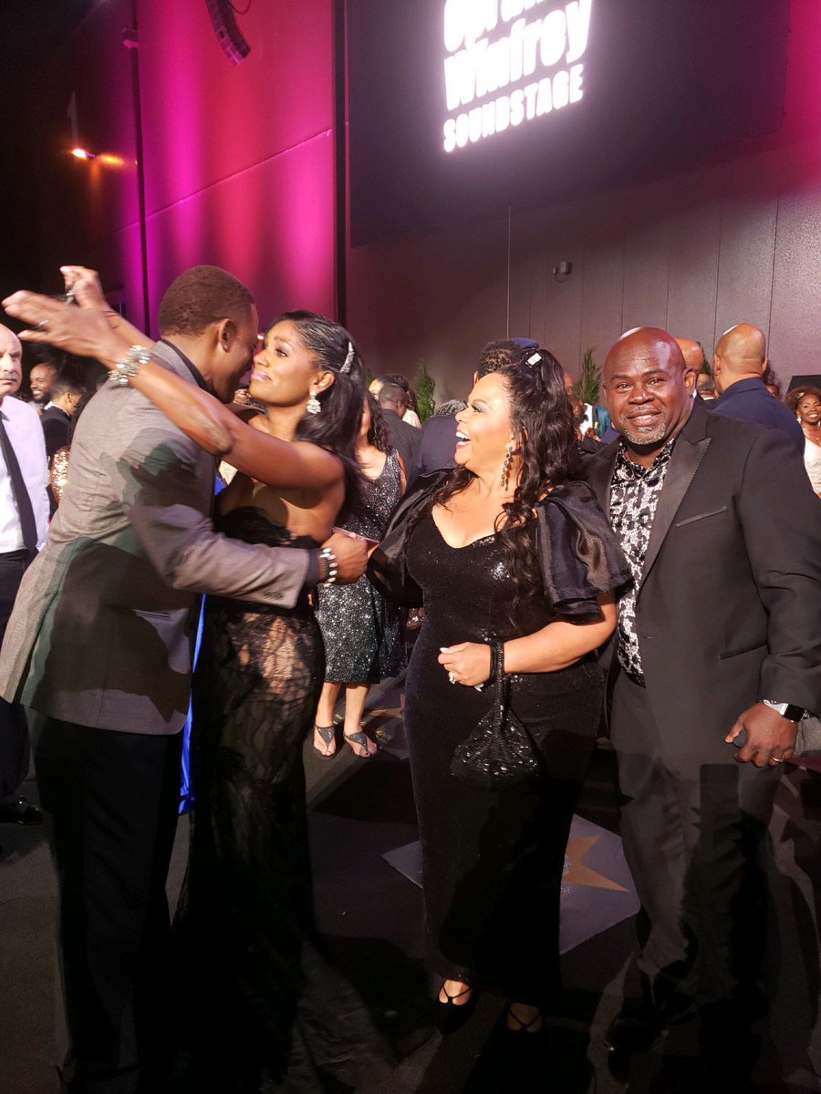 denise_boutte's tweet photo. Reunited and it Feels SO GOOD 🥰 My Loves &amp; “Meet the Browns” Family Overjoyed after receiving our stars, Celebrating our Legacy &amp; Lookin quite cute while doing it ☺️❤️ XoXo-DB’ Simply Magical!XoXo-DB’ #Weeziana #WeezianaGirl #TPS #TPSstudio @tylerperrystudios #ImagineThis https://t.co/7DkAZF4ZCM