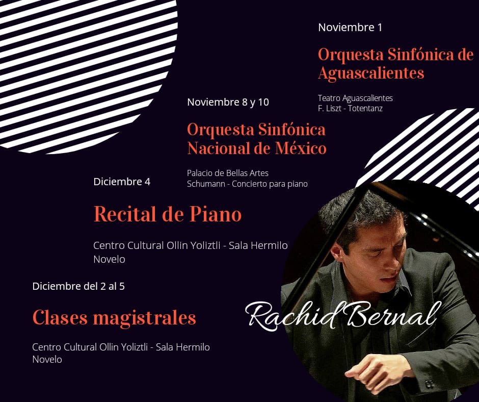 Upcoming concerts in México!!!
#pianistlife #soloist #mexicanpower