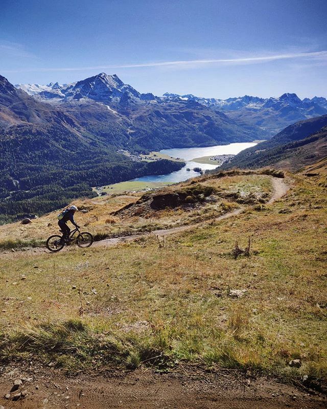 mtbswitzerland's tweet photo. Ein toller Tag auf den Flow Trails von @stmoritz! 🌞
Die Trails sind noch nicht perfekt, aber die Aussicht ist spektakulär und das Erlebnis die Reise ins #Engadin wert.
#flowtrailstmoritz #wmflowtrail #mtbswitzerland https://t.co/ImoU4mRHJ6 https://t.co/V2uuNp4XOL