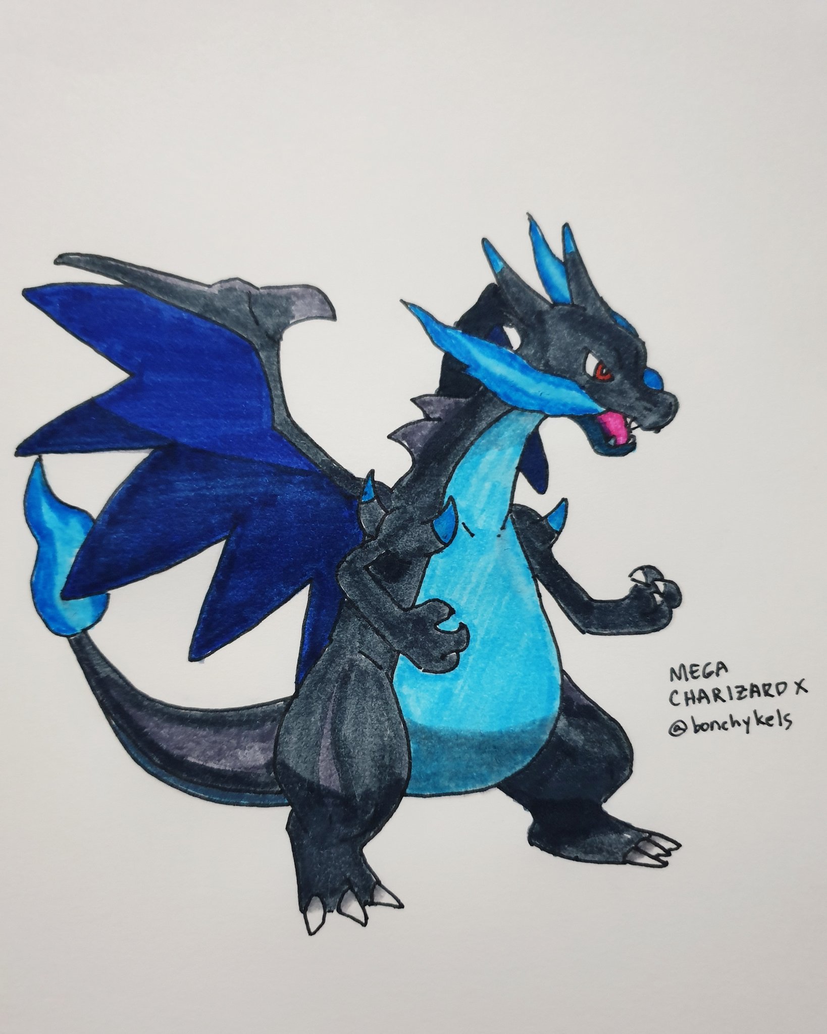 Image result for mega charizard x drawing | Iphone wallpaper night sky,  Charizard, Iphone wallpaper night