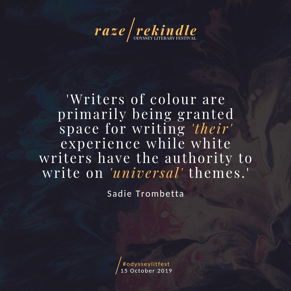 Bridget Caldwell, Jinghua Qian and Marisa Wikramanayake join Jo Pugh for Sense and Sensitivity: Who's Doing the Diversity? as part of Raze / Rekindle: Odyssey Literary Festival 2019. #OdysseyLitFest #LiteraryFestival #PWE #EmergingWriters #raze/rekindle