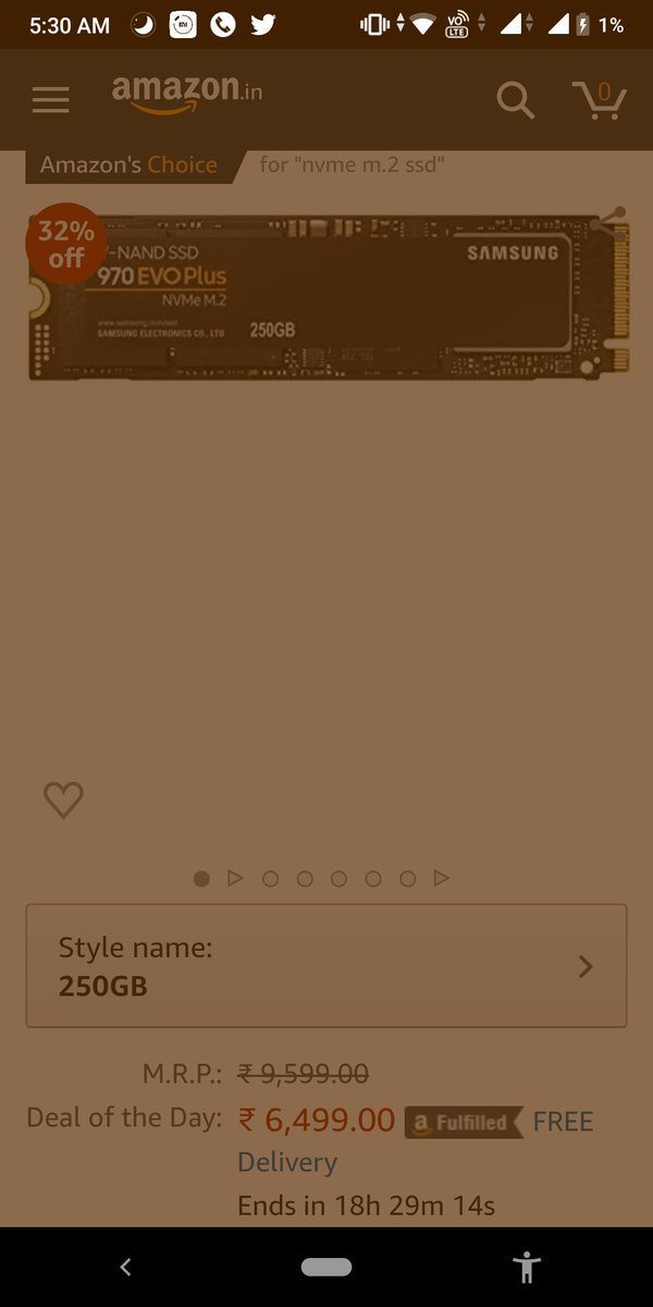 hiren207's tweet photo. @Flipkart This is what your competitors do when they can't beat you, they offer lower prices to customer when you are running an offer for the item, your competitors take order at lower price and once your offer is over they cancel placed orders
Cheap service by amazon @amazonIN https://t.co/kK9YpmkfGt