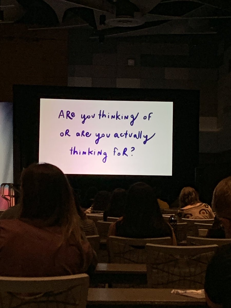 phxdw's tweet photo. “Are you thinking of us or are you actually thinking for us?” @elizejackson @AIGAaz #phxdw #aigaaz #evolvedesign #wearephxdw https://t.co/PG2lPJH96h
