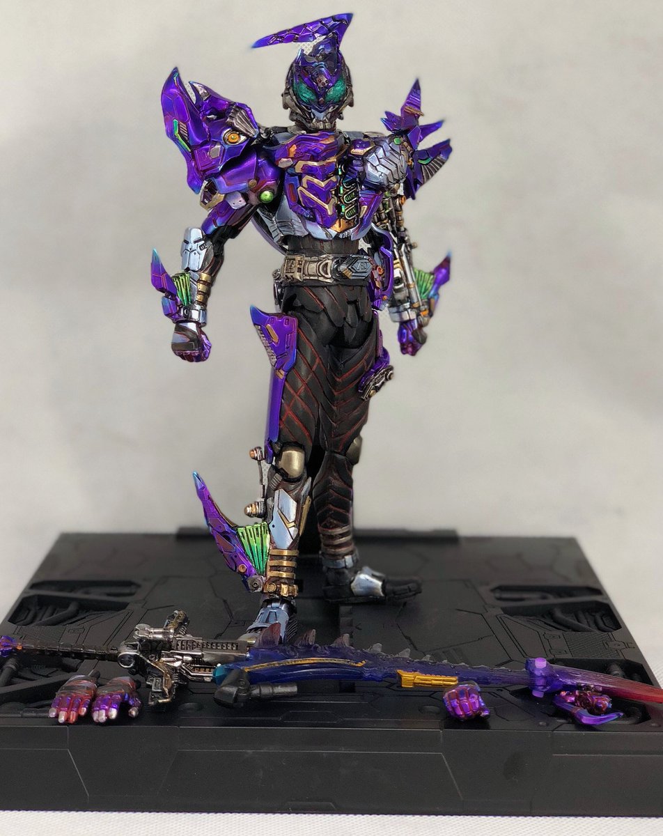 O Xrhsths Swxfayqs Sto Twitter 假面骑士剑蝎 超越形态 仮面ライダーサソード ハイパーフォーム Masked Rider Sasword Hyper Form Sic Sic改造 穆尼灰的作品 ニチアサフィギュア改造部