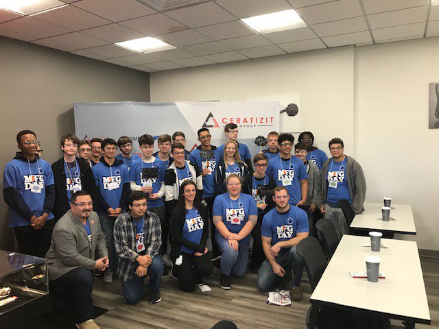 CuttingToolsUSA's tweet photo. Thank you to Fraser High School for visiting us on #MFGDay19. #CERATIZITUSA #ToolingTheFuture https://t.co/y5jsJO2njE