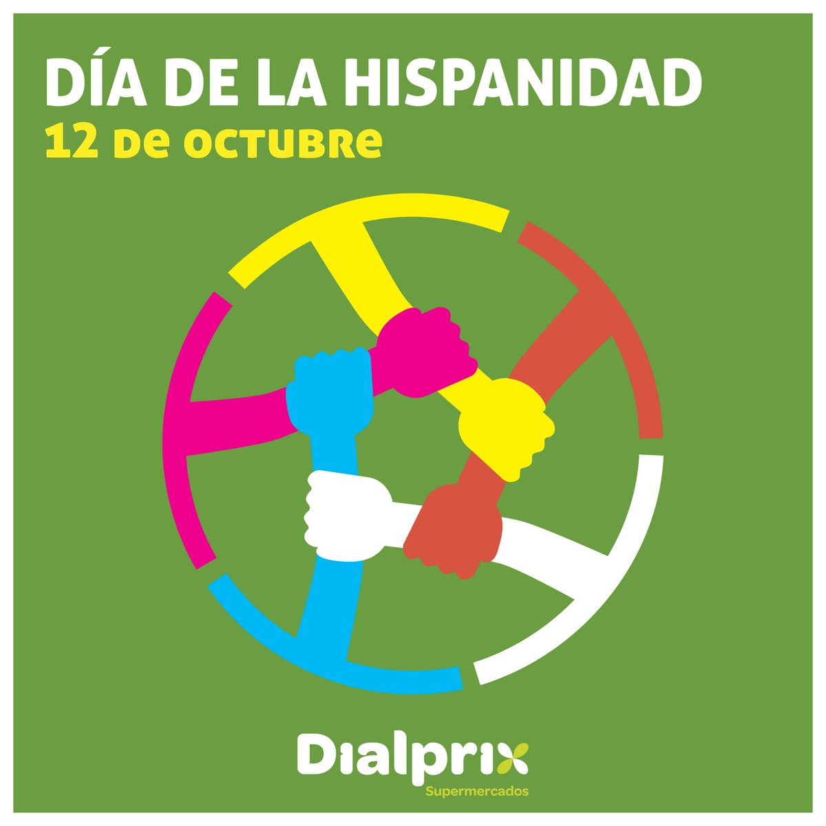 ¡Hoy #12deOctubre #FelizDíaDeLaHispanidad!🎉

¡Recordar que permaneceremos abiertos con nuestro horario habitual! 💃

#DialprixCanarias